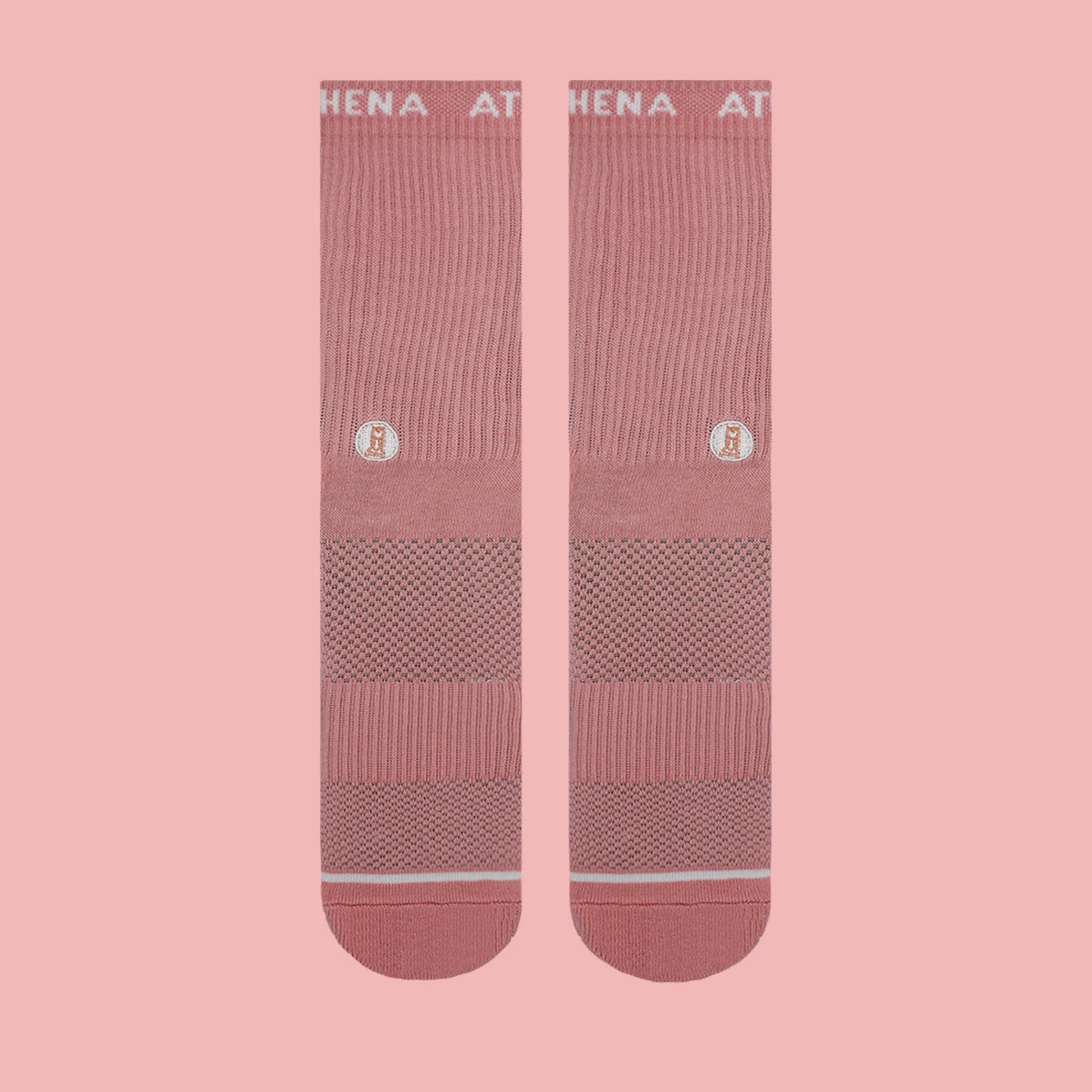 Sherbet Orange Crew Socks
