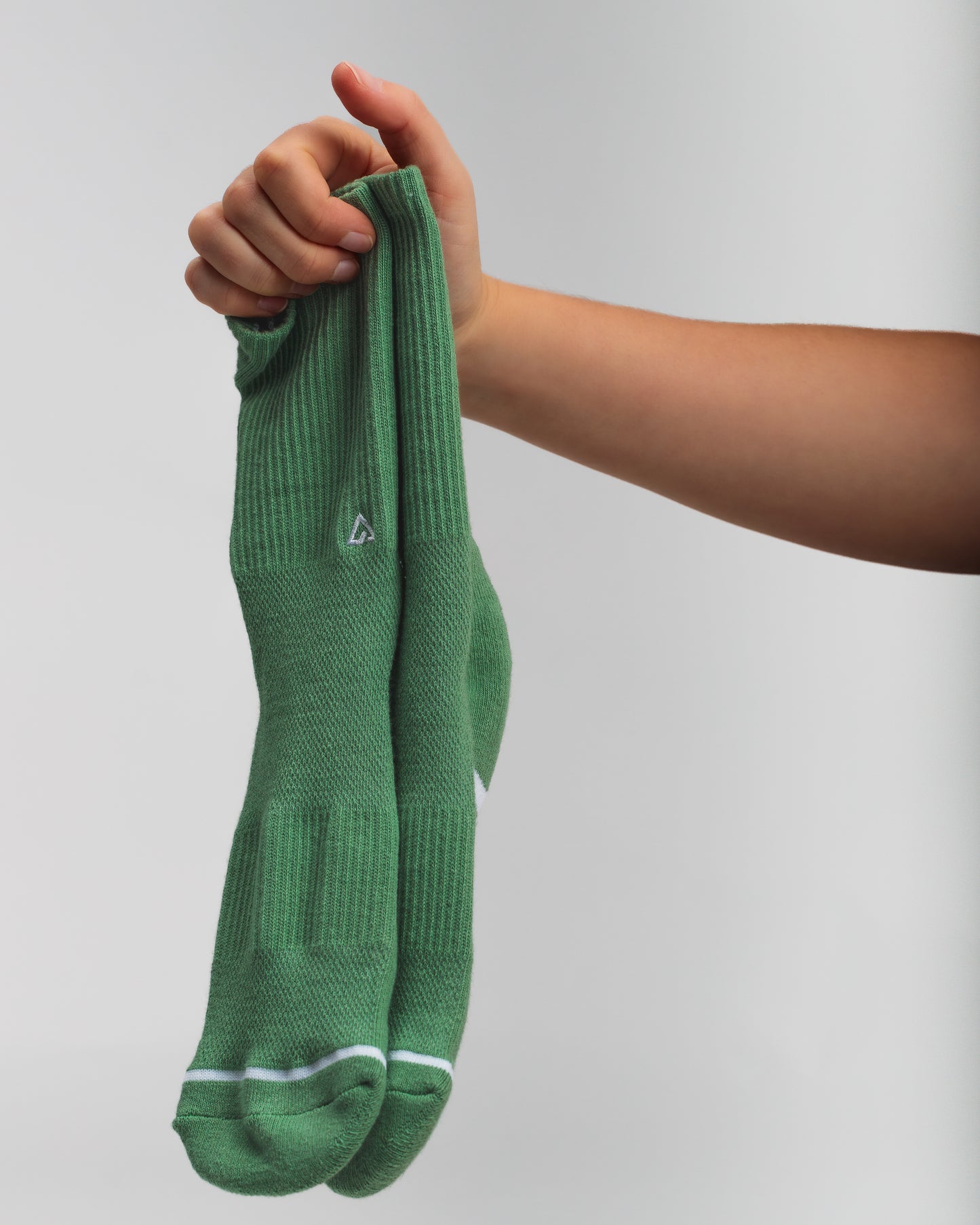 Athena Crew Socks: Sage